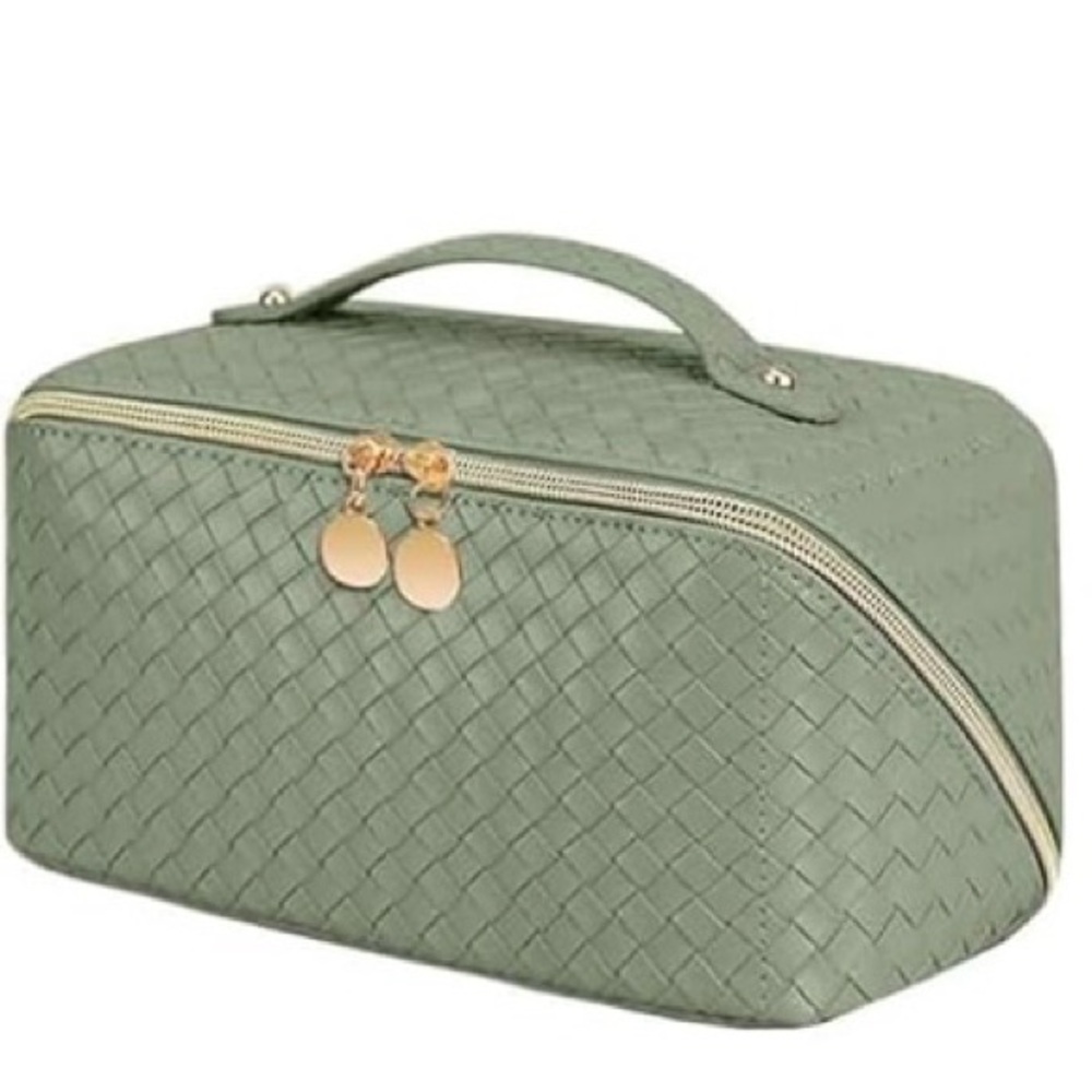 Waterproof Travel Makeup Cosmetic Bag, Organizer with Multiple Layers,